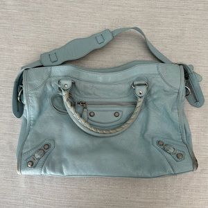 Balenciaga City Handbag in Light Blue